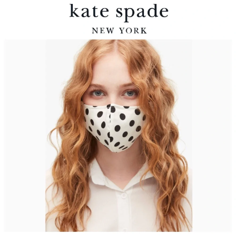KATE SPADE PICTURE DOT AND SPADE FLOWER NON MEDICAL MASK SET NWT